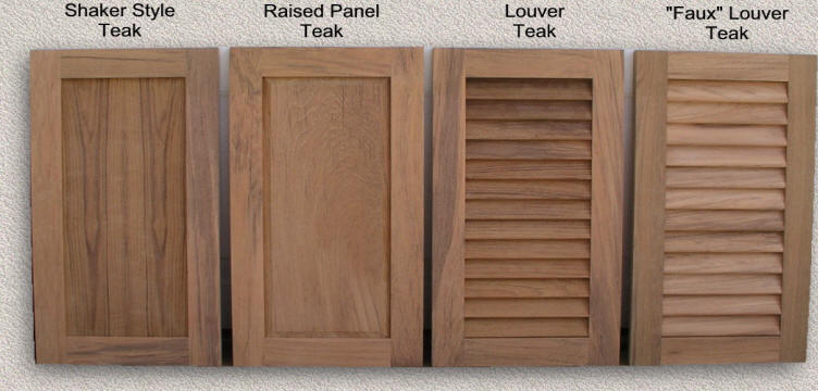 Doors Outdoor Kitchen Custom Teak, Outdoor Cabinet Doors